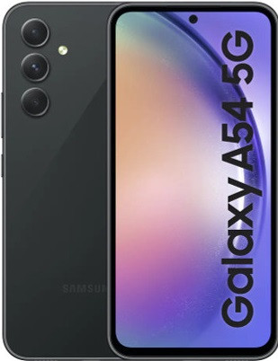 Samsung A54 5G 8/128 Gb fekete, használt, dobozos!
