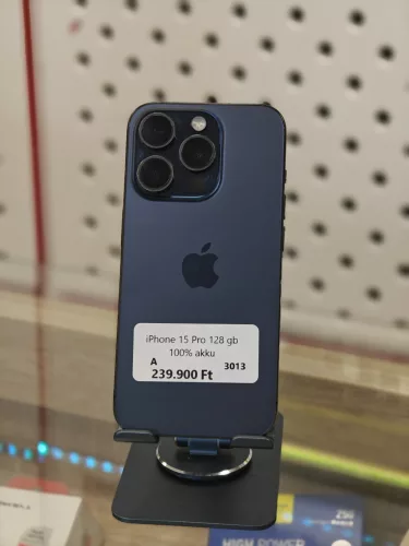Apple iphone 15 Pro 128GB 100%-os akkumulátorral