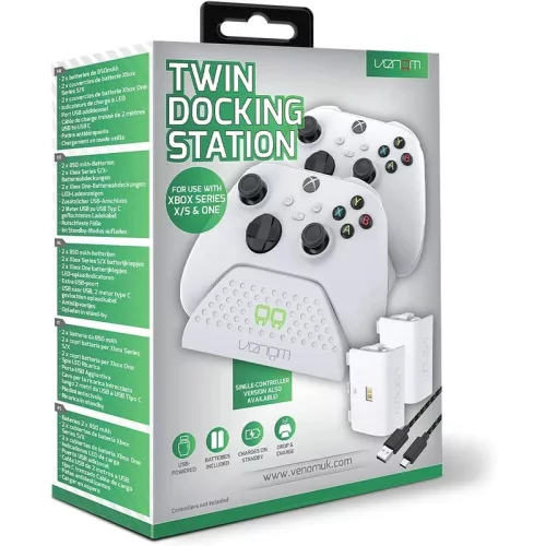 Venom Twin Docking station Xbox One Xbos Series fehér  VS2871