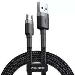 Baseus Cable USBA-Micro usb 3 méter 2A szövet fekete 