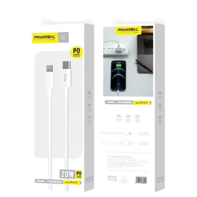 Pavareal USB-C - Type C adatkábel 30W 1 méter 