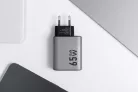 Forcell hálózati  GAN gyorstöltő, 2x USB C + USB A - 4A 65W PD + Quick Charge 4.0 funkc