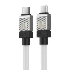 Baseus CoolPlay Type-C-Type-C adatkábel, 100W, 1m, fehér 