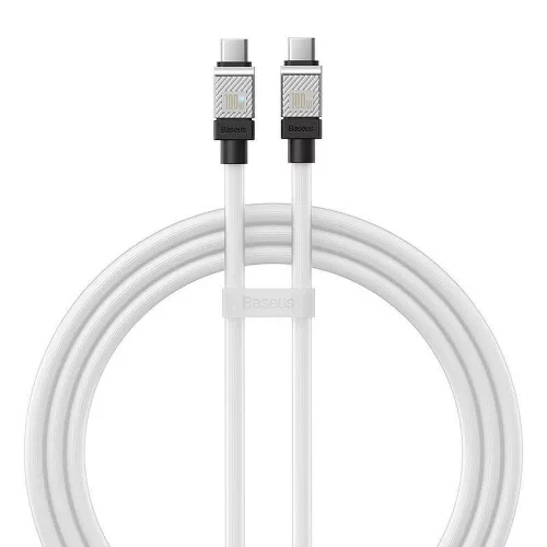 Baseus CoolPlay Type-C-Type-C adatkábel, 100W, 1m, fehér 