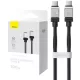 Baseus CoolPlay Type-C-Type-C adatkábel, 100W, 1m, fekete