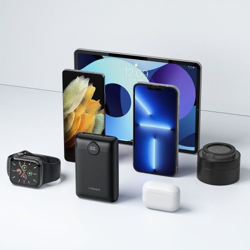 VEGER powerbank 20 000 mAh PD QC3.0 2A 22,5W S20 (W2053) fekete