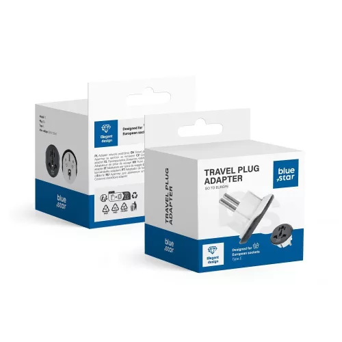 Bluestar Travel Adapter Go To Eu
