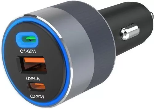 Forcell autóstöltő szivargyujtó 2x USBC 1X USBA 85w 