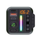 BLUE STAR  FM transmitter QC3.0 PD 20W AutoBeat MT04B fekete