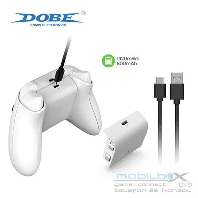 Dobe Gamepad akkumulátor csomag XBOX Series X / S , fehér