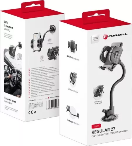 FORCELL F-GRIP Normál 27 cm-es autós tartó szélvédőhöz / műszerfalhoz 