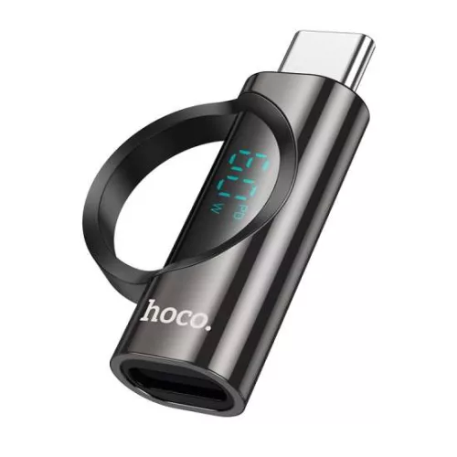 HOCO adapter Type C Lightninghez (anya) digitális kijelzővel 3A 60
