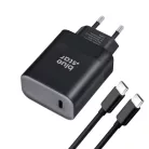 BLUE STAR utazó töltő Type C + Type C to Type C kábel PD QC4.0 3A 45W TFB-TC-45WPD fekete