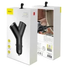 BASEUS autós töltő 2 x USB A + szivargyújtó 5A 40W CCALL-YX01/BSC-C16N - fekete