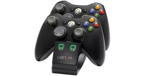 Venom VS2891 Xbox 360 fekete dupla töltőállomás + 2db akkumulátor