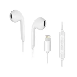   FORCELL F-AUDIO HR-ME25 vezetékes fülhallgató Lightning mikrofonnal fehér