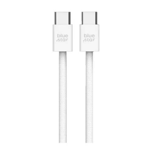 BLUE STAR kábel Type C - Type C 6A 60W QC4.0 Q28 1 m fehér