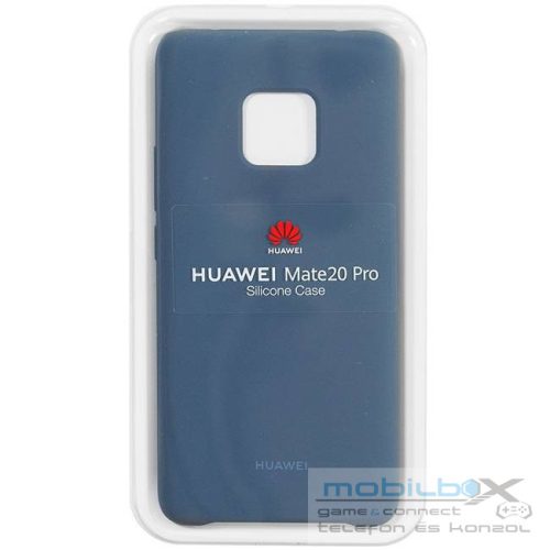 Huawei Mate 20 Pro gyári szilikon tok, sötétkék