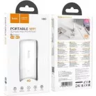 Hordozható vezeték nélküli router USB A Hoco WiFi HI40 fehér