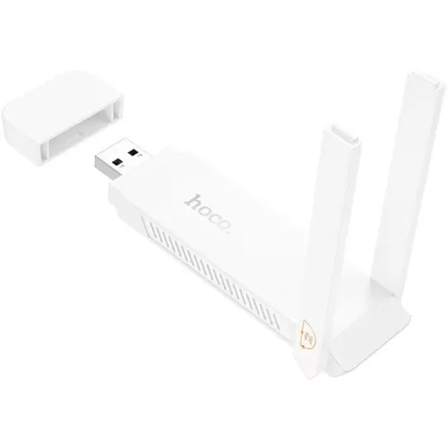 Hordozható vezeték nélküli router USB A Hoco WiFi HI40 fehér