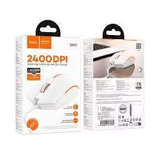 HOCO gamer vezetékes USB A számítógépes egér 2400 dpi GM37 fehér