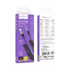 Hoco UPA33A AUX Jack 3,5 mm - Lightning kábel 1,5 m, fekete
