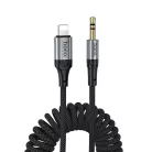 Hoco UPA33A AUX Jack 3,5 mm - Lightning kábel 1,5 m, fekete
