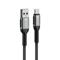   USB A - USB C kábel Forcell F-Energy QC4.0 3A 66W Cafule 3 m C256 fekete