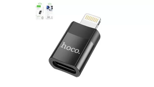 HOCO adapter Type C (anya) - Lightning 8-pin UA17 fekete