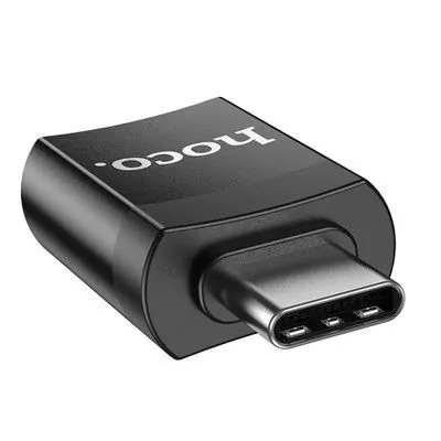 Hoco UA17 átalakító USB 3.0 (type-C, USB) OTG átalakító Type-C-ről USB-A-ra, fekete