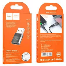 HOCO UA17 USB-A/USB-C OTG Adapter fekete