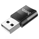 HOCO UA17 USB-A/USB-C OTG Adapter fekete
