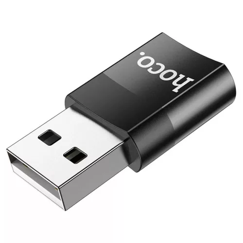 HOCO UA17 USB-A/USB-C OTG Adapter fekete