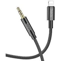  Hoco UPA19 Audio Jack 3,5mm / Lightning ( 8-pin ) kábel, 1m, fekete