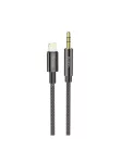Hoco UPA19 Audio Jack 3,5mm / Lightning ( 8-pin ) kábel, 1m, fekete