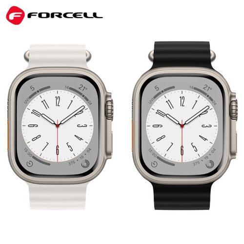 Forcell Apple Watch Ultra stílusú okosóra szíj 42/44/45/49 mm fehér