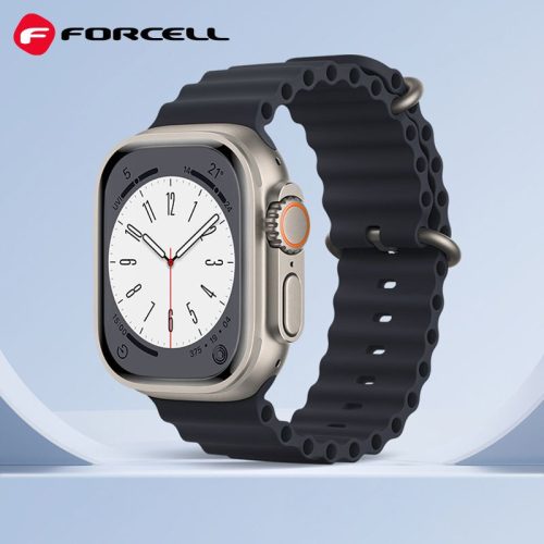  Forcell Apple Watch Ultra stílusú okosóra szíj 42/44/45/49 mm kék