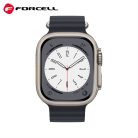  Forcell Apple Watch Ultra stílusú okosóra szíj 42/44/45/49 mm fekete