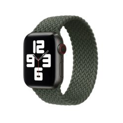   Xpro Apple Watch szíj Solo fonott , S méret , 38/40/41 military zöld