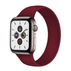   Xpro Apple Watch Solo szilikon óraszíj 42/44/45/49 mm L méretű Bordó