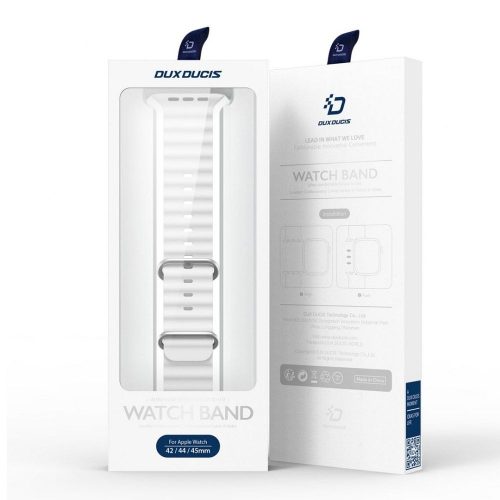 Dux Ducis Apple Watch Ultra stílusú okosóra szíj 38/40/41 mm fehér