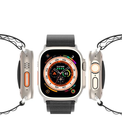  Dux Ducis Apple Watch Ultra stílusú szövet szíj 38/40/41mm fekete