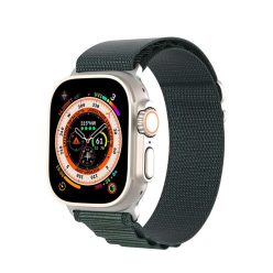   Dux Ducis Apple Watch Ultra stílusú szövet szíj 42/44/49mm alpesi zöld