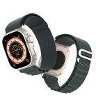 Dux Ducis Apple Watch Ultra stílusú szövet szíj 42/44/49mm alpesi zöld