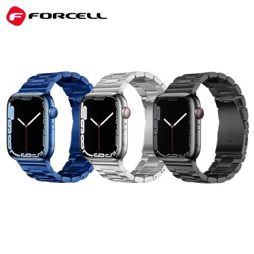 Forcell Apple Watch Ultra fém  okosóraszíj  42/44/45/49 mm fekete 