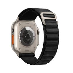   Forcell  Apple Watch Ultra stílusú szövet szíj 42/44/45/49mm fekete 