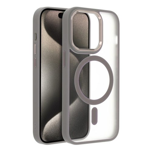 Iphone 15 pro Case Magsafe rögzítéssel  , titán-clear  