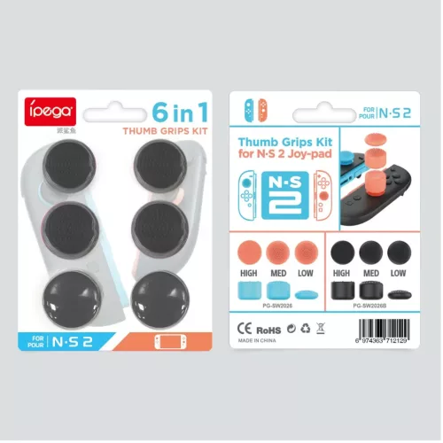 iPega SW2026B Thumb Grips JoyCon Controller Nintendo Switch 2 készülékhez 