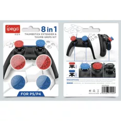   iPega P5029 Szilikon Ujjbetétek PS5/PS4 készülékhez 4 db Piros/Kék