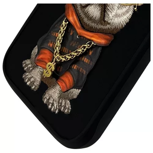 NIMMY tok SZEMÜVEGES MENŐ KUTYA kompatibilis MagSafe funkcióval az IPHONE 15 Pro készülékre fekete tok